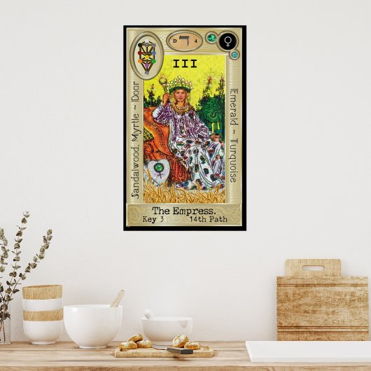 Poster Ifdawn Deepdream Tarot Key 3 ~ L'impératrice (Cuisine)