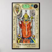 Poster Ifdawn Deepdream Tarot Key 5 ~ L'Hierophant (Devant)