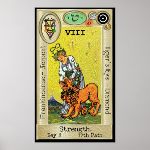 Poster Ifdawn Deepdream Tarot Key 8 ~ Force
