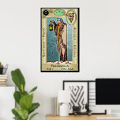 Poster Ifdawn Deepdream Tarot Key 9 ~ Hermit (Bureau à domicile)
