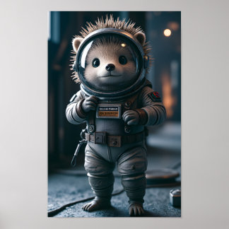 Poster Igel dans l'espace