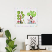 Poster Igel sous l'arbre (Bureau à domicile)