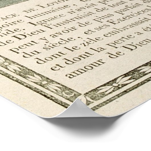 Poster Ignace de Loyola (Coin)