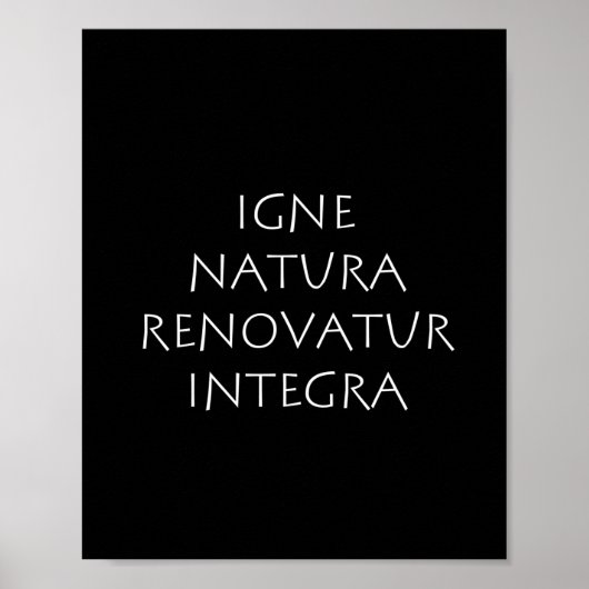 Poster Igne natura rénovation integra (Devant)