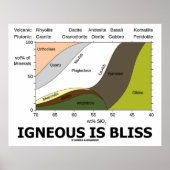 Poster Igneous Is Bliss (Silica Content Igneous Rocks) (Devant)