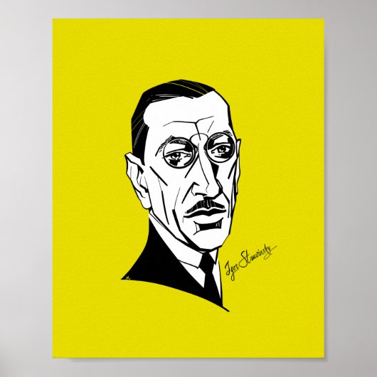 Poster Igor Stravinsky (Devant)