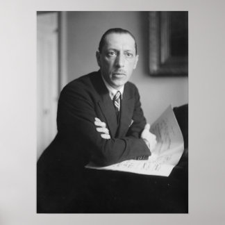 Poster Igor Stravinsky Portrait