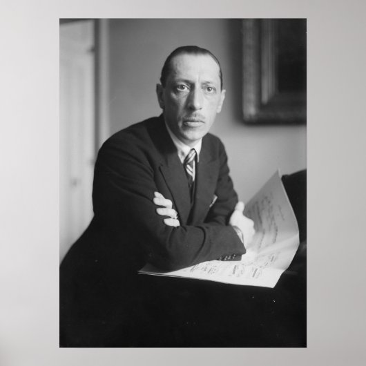 Poster Igor Stravinsky Portrait (Devant)