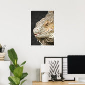 Poster iguana (Bureau à domicile)