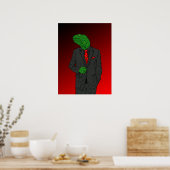 Poster Iguana en costume d'affaires (Cuisine)