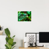 Poster Iguana verte (Bureau à domicile)