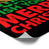 Poster Iguana Wish You A Merry Christmas Funny Iguana (Coin)