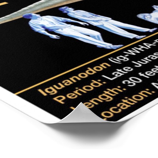 Poster Iguandon - Biologie Jurassique (Coin)