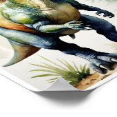 Poster Iguanodon Dinosaur aquarelle peinture murale (Coin)