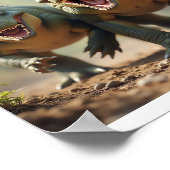 Poster Iguanodons plaisante (Coin)
