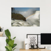 Poster Iguazu tombe arc-en-ciel (Bureau à domicile)