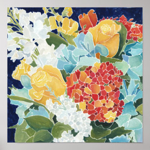 Poster II floral de minuit