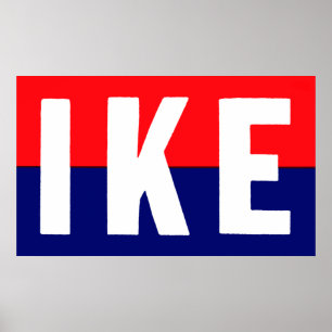 Poster Ike 1952 pour le président