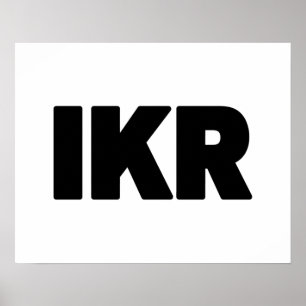 Poster IKR Écart de texte