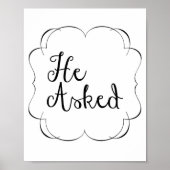 Poster Il A Demandé... (Devant)