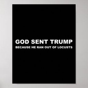 Poster Il A Envoyé Trump Parce Qu'Il Était Sorti Des Criq