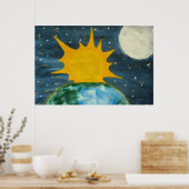 POSTER IL A FAIT LE SOLEIL ET LA LUNE (Cuisine)