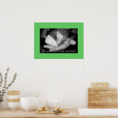 Poster Il a le monde entier dans ses mains Citation Poste (Cuisine)