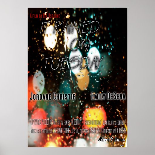 Poster Il a plu sur l'affiche du mardi (Devant)