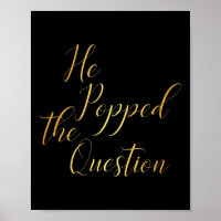 Il a posé la question - Mariée Marié Engagement Pa