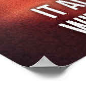 Poster Il Commence Par Un Rêve, Supercar Hustle Motivatio (Coin)