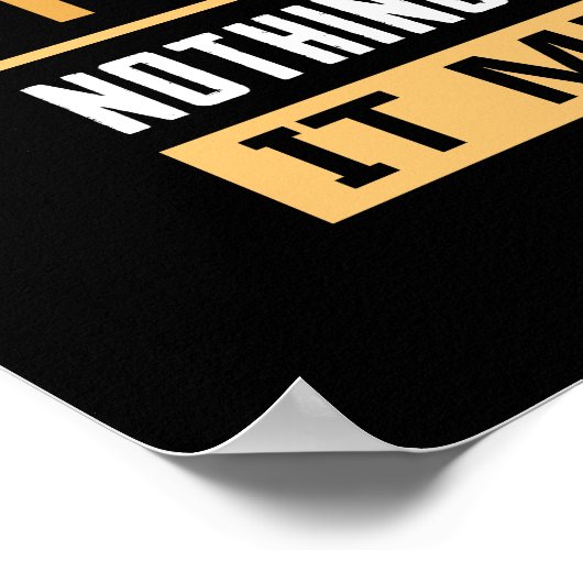 Poster IL DOIT ÊTRE GARDÉ lutte (Coin)