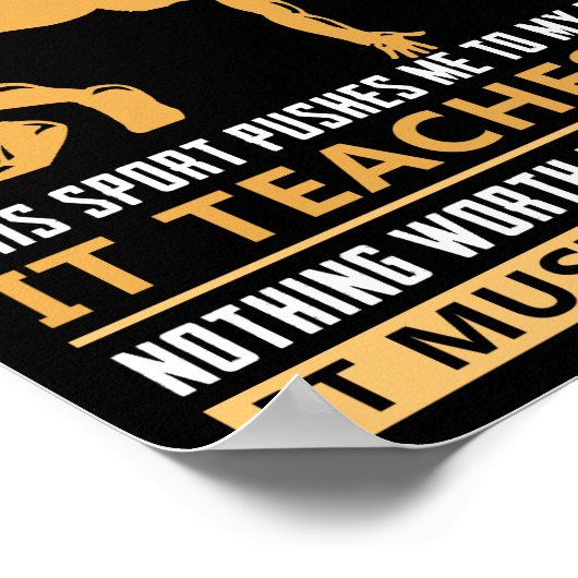 Poster IL DOIT ÊTRE GARDÉ lutte (Coin)