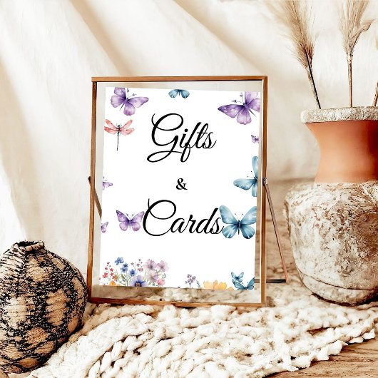 Poster Il donne des papillons Fête des mariées Cadeaux &