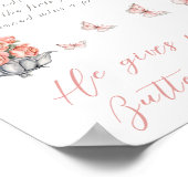 Poster Il Donne Des Papillons Tea Floral Shower Jeu De Ba (Coin)