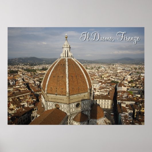 Poster Il Duomo - Florence (Devant)