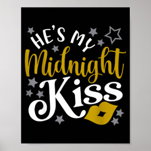 Poster Il Elle Mon Baiser De Minuit Bonne Année Correspon