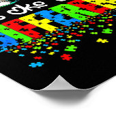 Poster Il est acceptable d'être différent mignon éléphant (Coin)