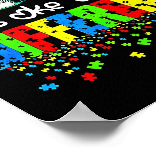 Poster Il est acceptable d'être différent mignon éléphant (Coin)