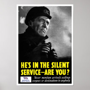 Poster Il est dans le service silencieux - et vous ? --