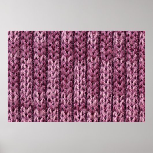Poster Il est de texture tricot violet pour motif et dos (Devant)