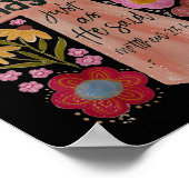 Poster Il Est Devenu Chrétien Pâques Boho Floral (Coin)