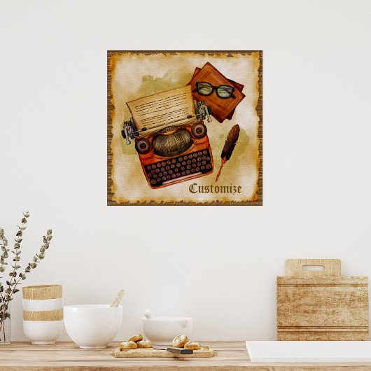 Poster Il Est Écrit Vintage (Cuisine)