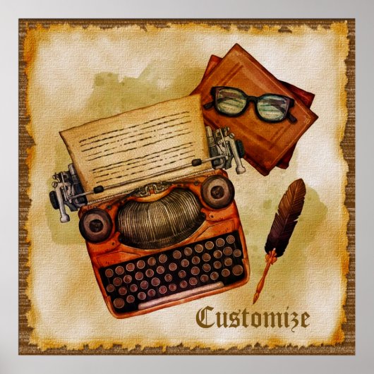 Poster Il Est Écrit Vintage (Devant)