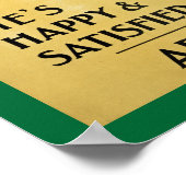 Poster Il est heureux et satisfait, n'est-ce pas ? (Coin)