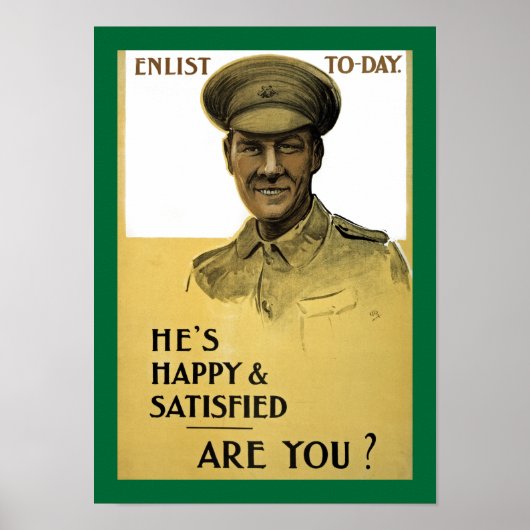 Poster Il est heureux et satisfait, n'est-ce pas ? (Devant)