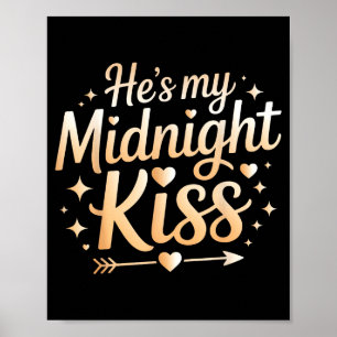 Poster Il est mon couple de Nouvel An baiser de minuit Ro