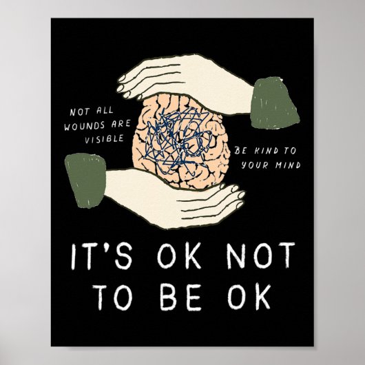 Poster Il Est Ok De Ne Pas Être D'Accord Sensibilisation (Devant)