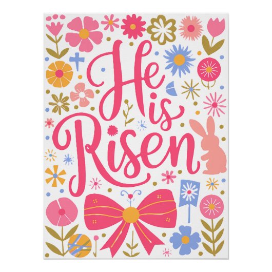 Poster Il est Raisen Easter Retro Design-61415 (Devant)