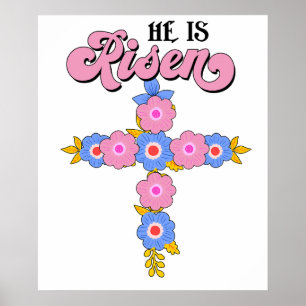 Poster il est ressuscité (3), rétro, vintage
