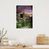 Poster Il est ressuscité, art religieux de Pâques (Cuisine)